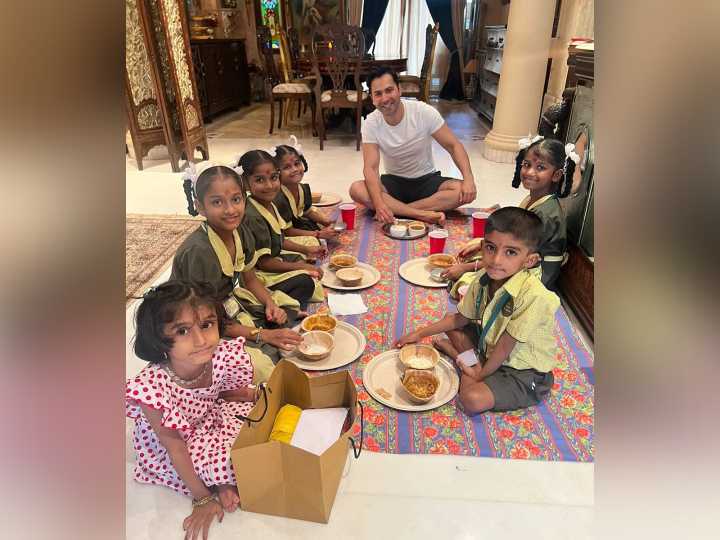 Varun shares pics of Devis from Ashtami Kanya Pujan