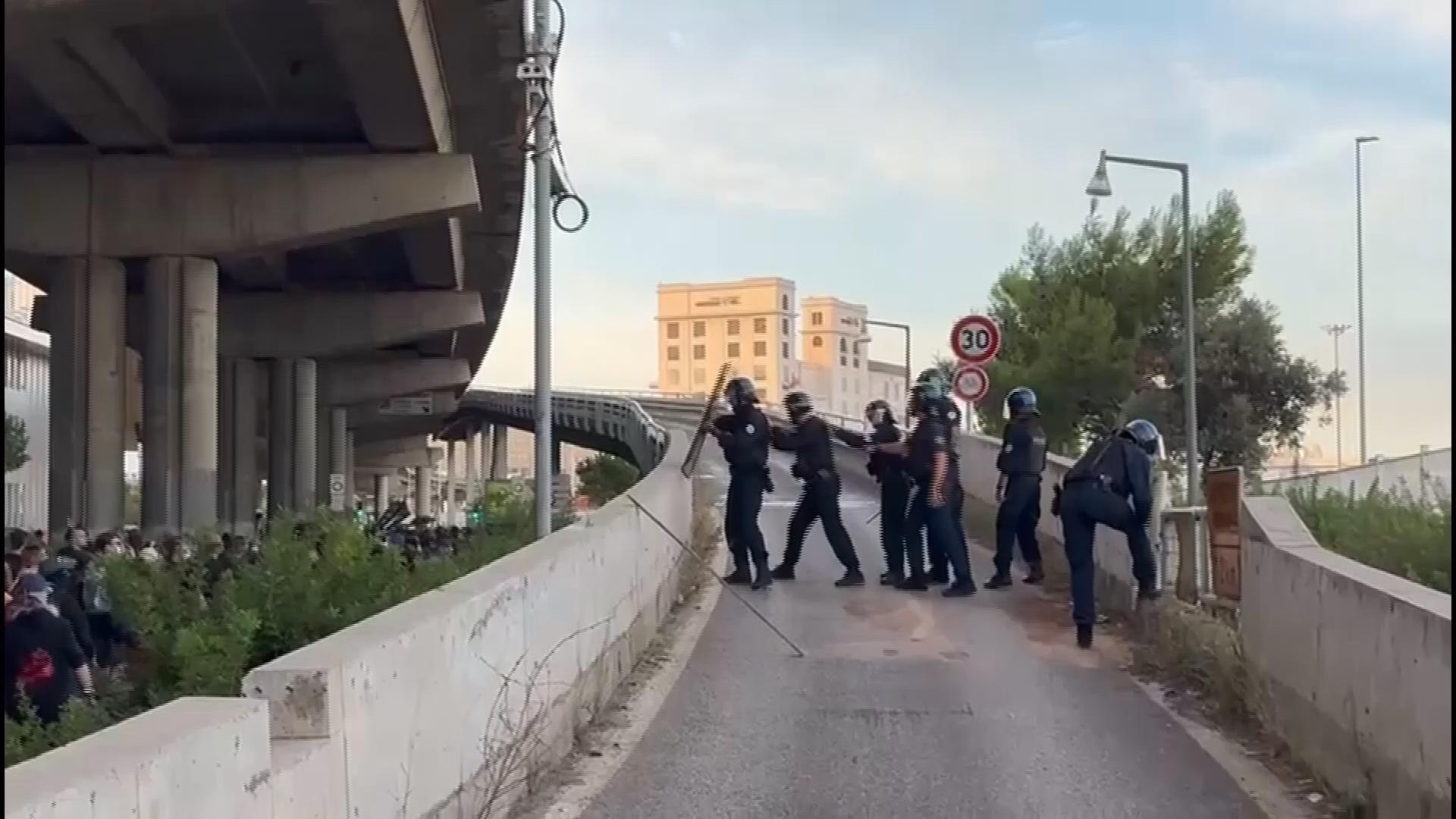 Protesters block roads in Paris and Marseille