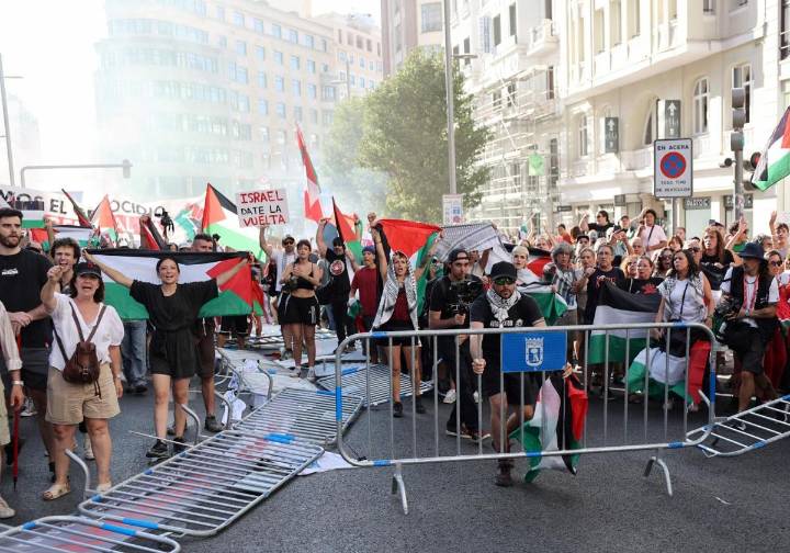 Las manifestaciones a favor de Palestina cancelan La Vuelta