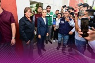 Claudia Sheinbaum y Delfina Gómez supervisan la atención a la emergencia en Neza