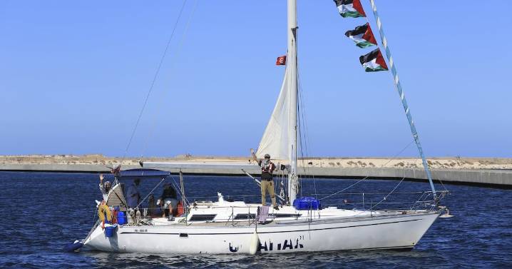 Israel-Gaza war: Flotilla says drones attacked its boats