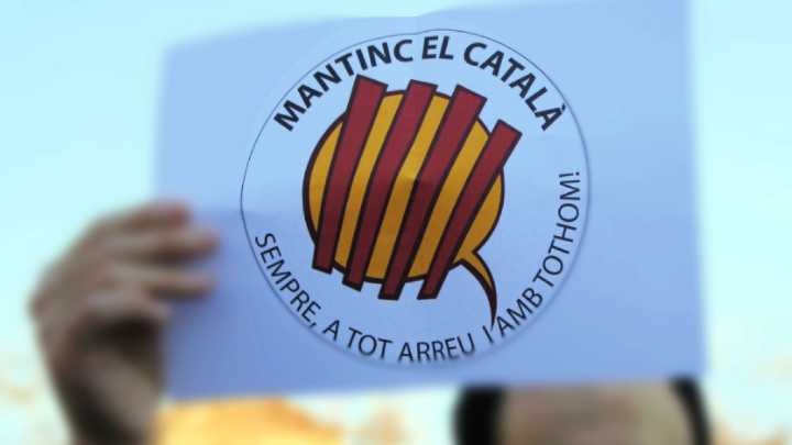 Catalunya conmemora una Diada marcada por la defensa del catalán