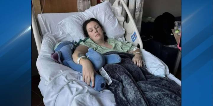 Mother pregnant with twins jumps from second-floor window to escape burning home