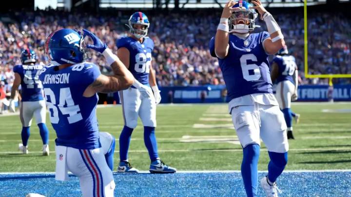 Jaxson Dart brilla en debut con Giants pero lesión de Nabers opaca victoria