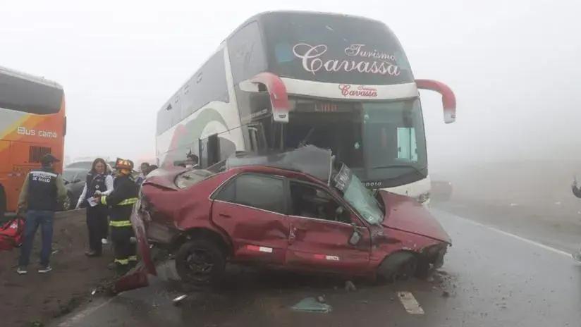 Reportan accidente múltiple en la variante de Pasamayo: Minsa informa que ha atendido a 10 heridos