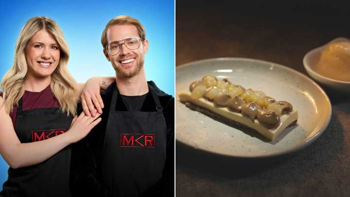 MKR Recipes Episode 8: Maria and Bailey’s Dulce de Leche, Chocolate Whisky and Pear Tart with Pear & Cardamom