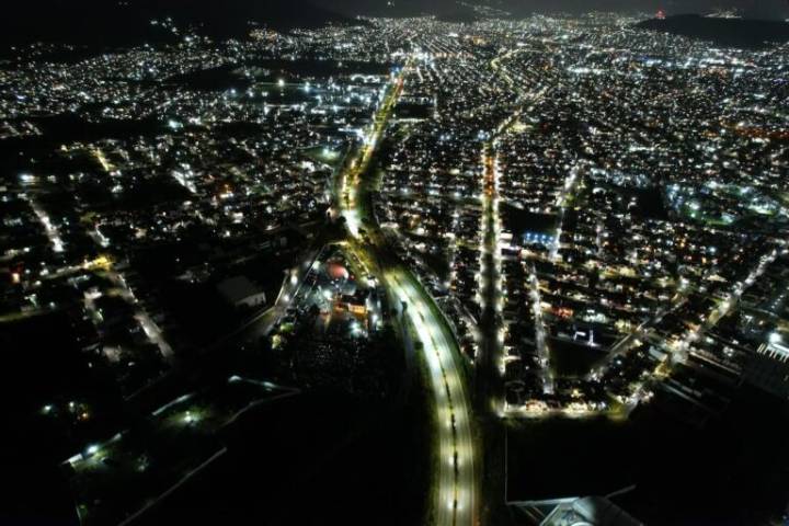Nuevo alumbrado público en Pachuca: Bulevar Minero y Paseos de la Plata