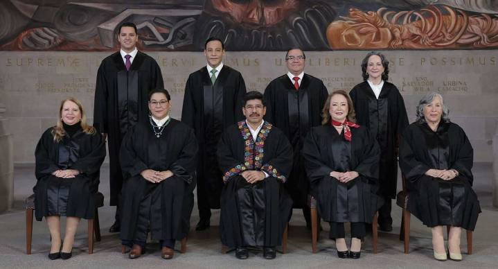 Suprema Corte presenta foto oficial de sus nuevos ministros