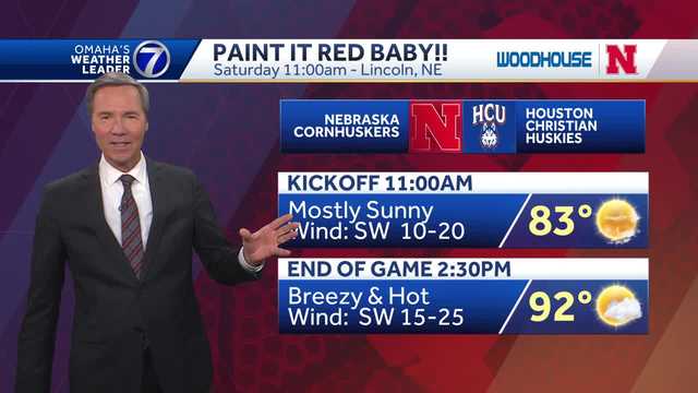 Hot husker weather in the forecast