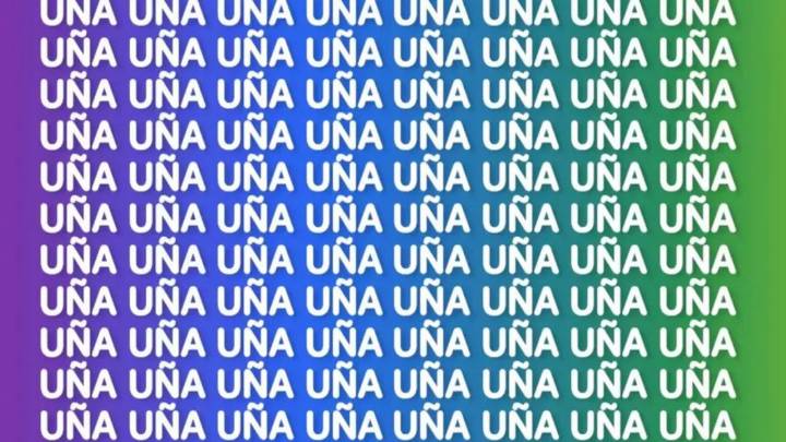 Sólo una mente perspicaz puede encontrar la palabra 'AÑO' en menos de 5 segundos