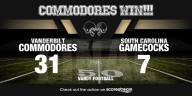 Vanderbilt Dominates South Carolina 31