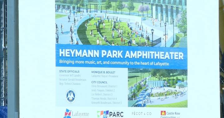 Lafayette Consolidated Government breaks ground on Heymann Park amphitheater project