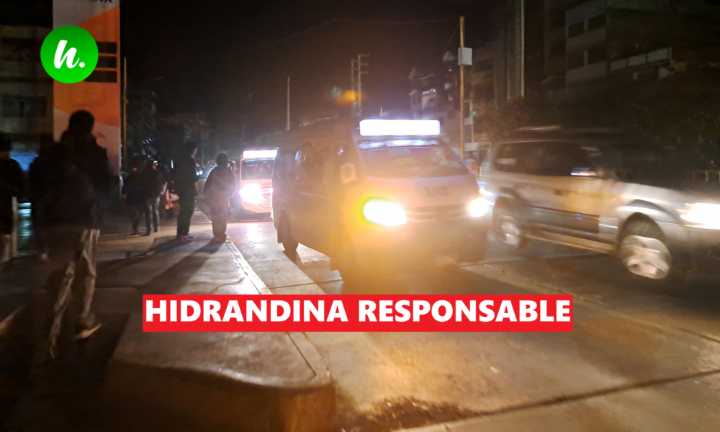 Huaraz queda a oscuras por responsabilidad de Hidrandina