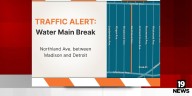 Lakewood water main break causing road closure