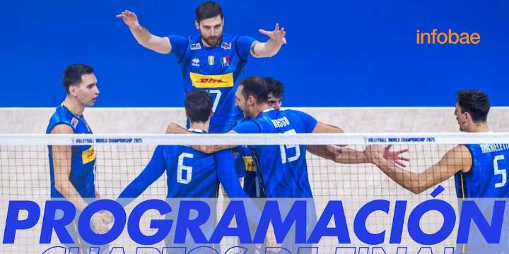 Programación de cuartos de final del Mundial de Vóley Masculino 2025: fechas, horarios y canales TV de los partidos en el torneo
