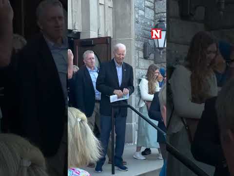 Biden Spotted With Head Scar While Leaving Church