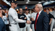 Donald Trump sends New York Yankees a pregame message as President is protected by bulletproof glass on 9/11 anniversary