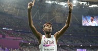 Three-time high jump champion Mutaz Barshim withdraws from worlds with foot injury