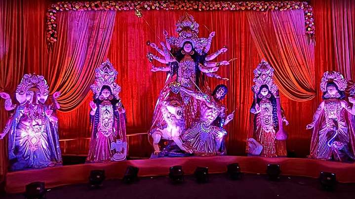 First Look Of Andheri Link Road Sarbojanik Durga Puja 2025; Watch Exclusive Video