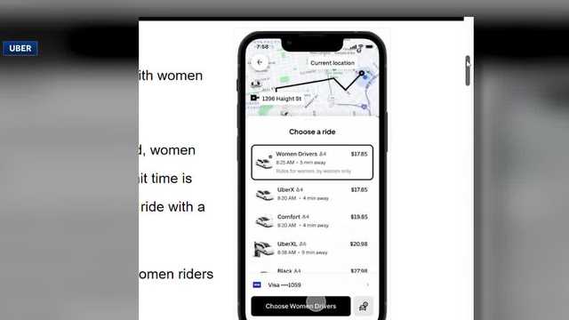 Uber tests feature to match women drivers and passengers