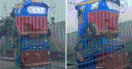 Mototaxi es captada transportando una peculiar 'vaca loca' y usuarios la bautizan como “moto loca”