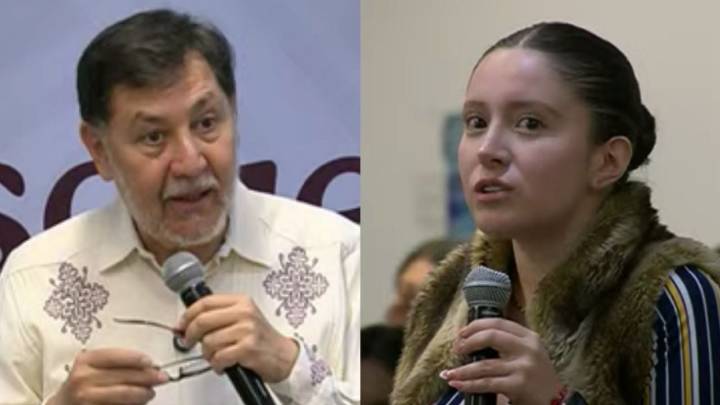 Estudiante cuestiona a Fernández Noroña sobre austeridad y dichos misóginos