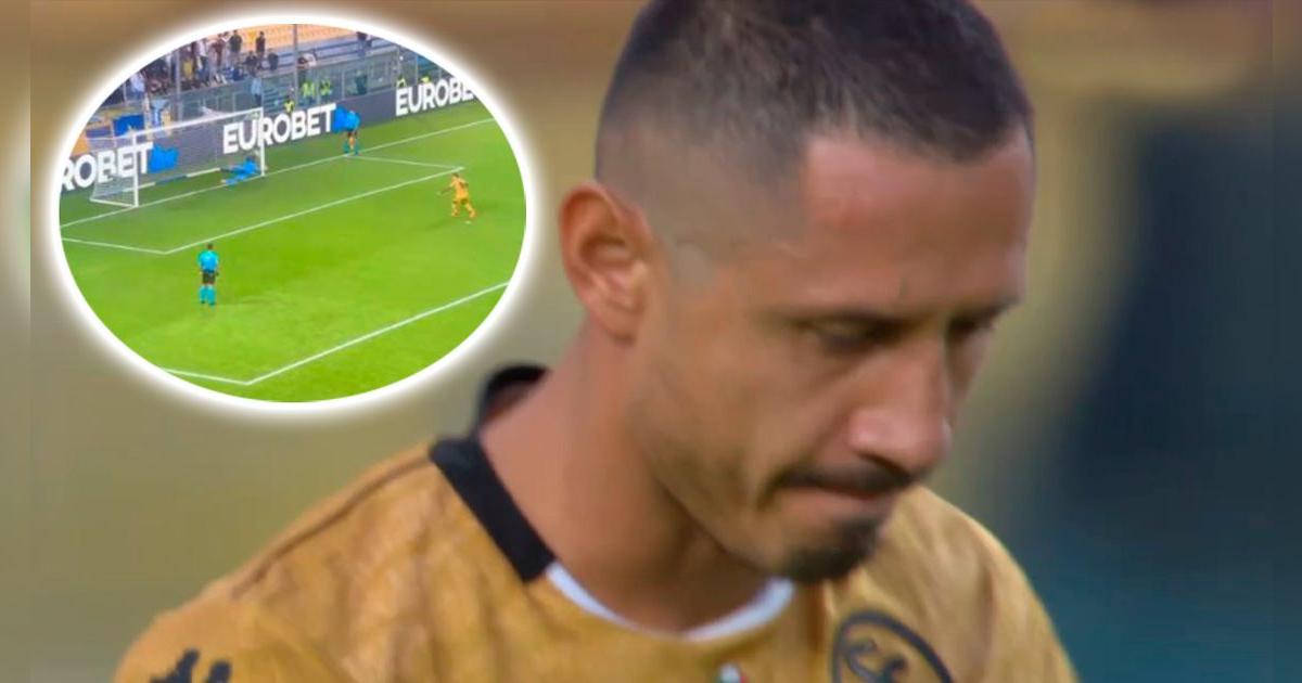 ¡A las nubes! Gianluca Lapadula erró penal que le costó la eliminación a Spezia en la Copa Italia