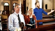 Guy Behind You At Church Really Going For That Harmony