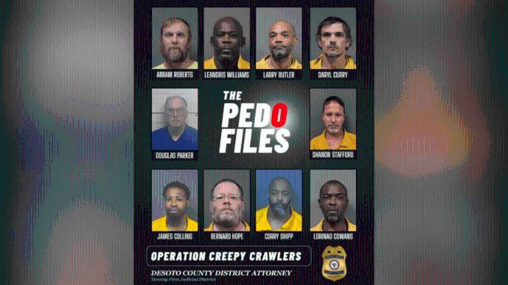 Ten sex offenders convicted in Operation Creepy Crawlers