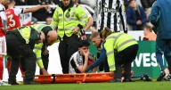 Newcastle United release injury statement after Tino Livramento is stretchered off