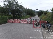 Comenzó el cierre total del puente El Avispero