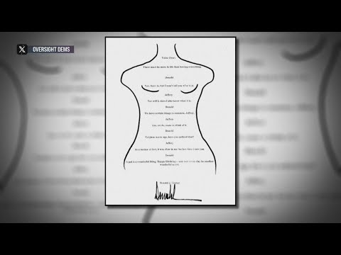 Trump denies connection to birthday card to Epstein