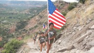 Three-mile Iwo Jima Flag Run salutes Marines and veterans