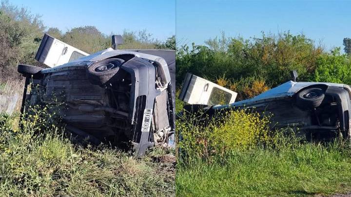 Vuelco en Basavilbaso con tres adolescentes heridos