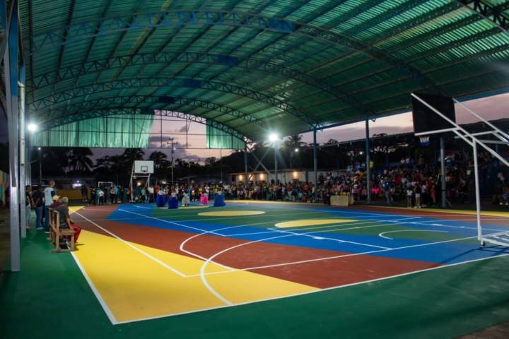 ¡Otro logro! Rehabilitada la cancha de usos múltiples de Boca de Cocuina (+fotos)
