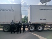 Seguridad de Jaltenco recupera tráiler robado en minutos