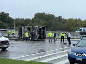 Crash involving RIPTA bus in Jamestown