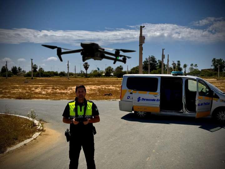 Diez agentes de la Policía Local se forman en Huelva en el pilotaje de aeronaves no tripuladas