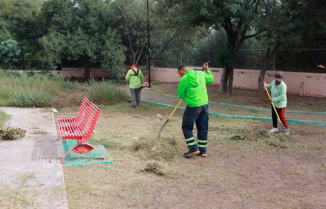 Refuerza municipio trabajos en áreas verdes y vialidades de Saltillo