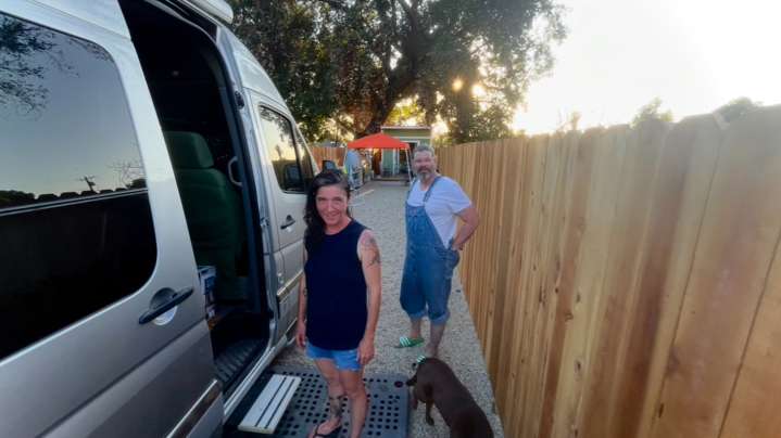 Van life hits Altadena, as RVs pop up on burned lots