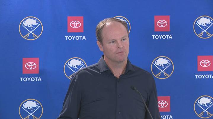 Sabres GM Adams, head coach Ruff talk Luukkonen injury, playoff drought ahead of start camp