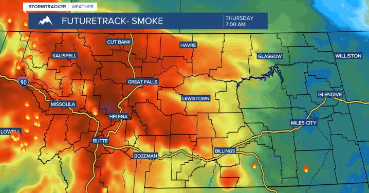 Smoky with poor air quality through midday Thursday