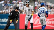 Judge tips Rice ahead of Scherzer changeup, leading to HR