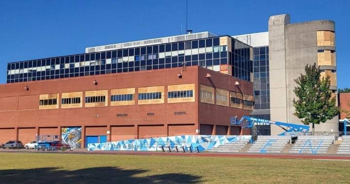 Windows at Boston high school remain under construction as classes begin