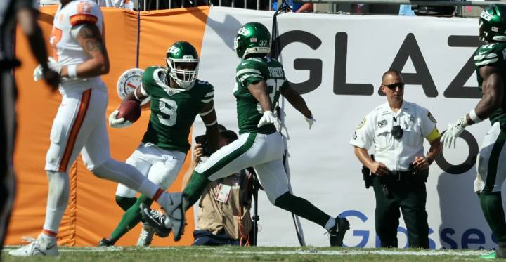 The Jets didn’t give Will McDonald a second chance to leap over the line and block a kick