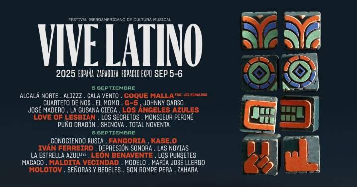 Vive Latino Zaragoza 2025: cartel, horarios y programación oficial
