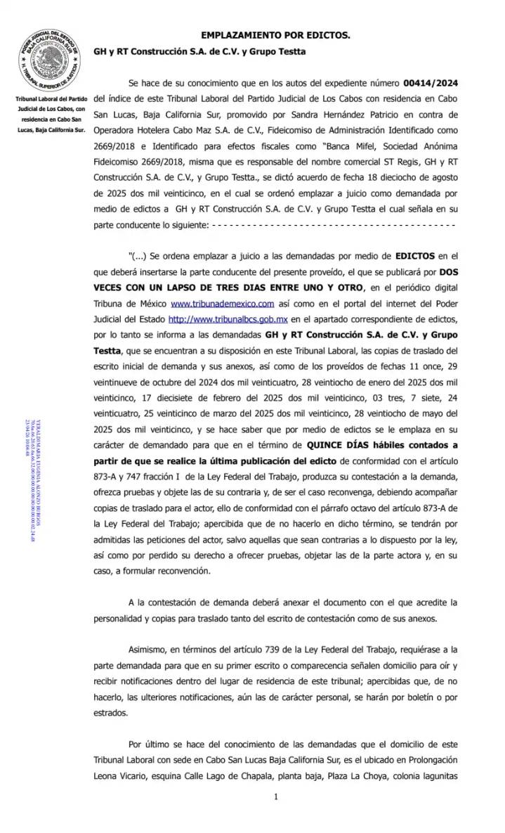 Edicto 00414/2024