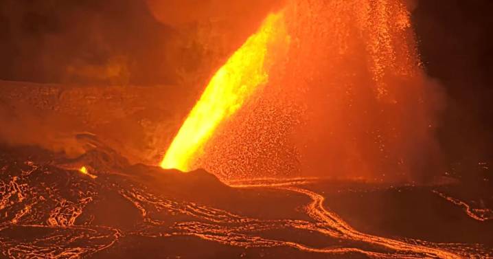 Episode 33 of Kilauea eruptions ends after almost 9 hours of soaring lava fountains