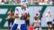 Bills' dominant game vs. Jets summed up by a Josh Allen bloody nose and a Mitchell Trubisky cameo