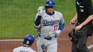 Shohei Ohtani hits 100th home run with Dodgers as Los Angeles stumbles late in 9